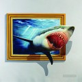 shark out of frame 3D